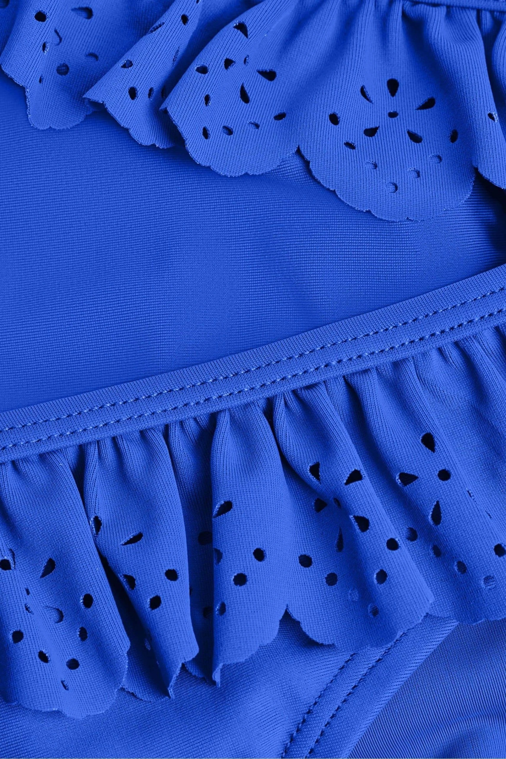 Monsoon Blue Laser Cut Frill Bikini Set 5 Monsoon Blue Laser Cut Frill Bikini Set - Image 3