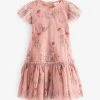 Next Sequin Embellished Mesh Party Dress (3mths-7yrs) -Angel & Rocket Shop D53754