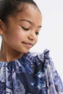 Reiss Henrietta Printed Tiered Dress -Angel & Rocket Shop D54 771s4