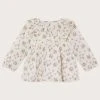 Monsoon Baby Natural Dobby Ditsy Collar Blouse -Angel & Rocket Shop D56127s