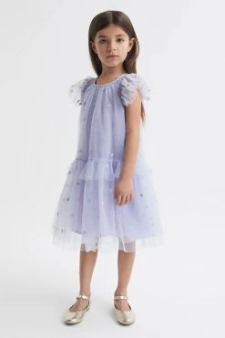 Reiss Fifi Tulle Embroidered Dress 10 Reiss Fifi Tulle Embroidered Dress -Angel & Rocket Shop D57937s3