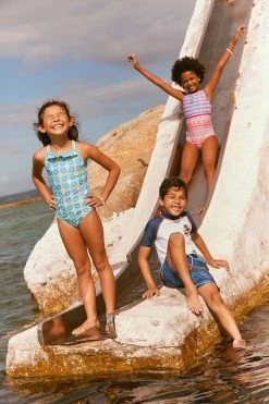 Fat Face FatFace Floral Swimsuit -Angel & Rocket Shop D61 408s5