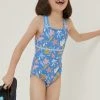 Fat Face FatFace Sea Scape Swimsuit -Angel & Rocket Shop D61 414s