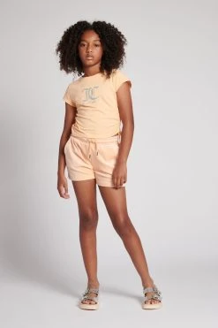 Juicy Couture Girls Orange Glitter T-Shirt