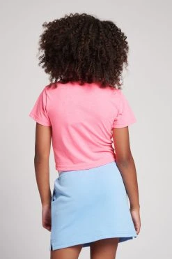 Juicy Couture Girls Pink Striped T-Shirt -Angel & Rocket Shop D62784s2