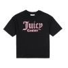 Juicy Couture Girls Black Graphic T-Shirt -Angel & Rocket Shop D62789s