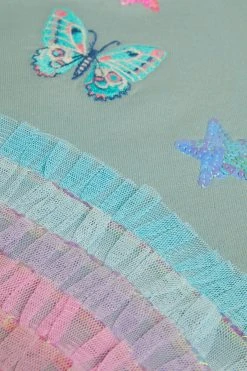 Monsoon Blue Rainbow Applique Quilted Sweat Dress 7 Monsoon Blue Rainbow Applique Quilted Sweat Dress -Angel & Rocket Shop D63963s3