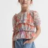 Reiss Hester Floral Print Blouse 2 Reiss Hester Floral Print Blouse -Angel & Rocket Shop D65 809s