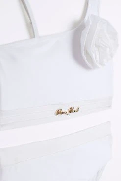 River Island Girls White Corsage Bikini -Angel & Rocket Shop D67242s3