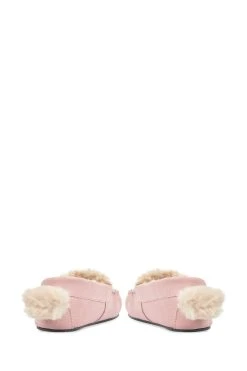 Start Rite Start-Rite Pink Snuggle Bunny Suede Warm Moccasin Slippers -Angel & Rocket Shop D72724s3