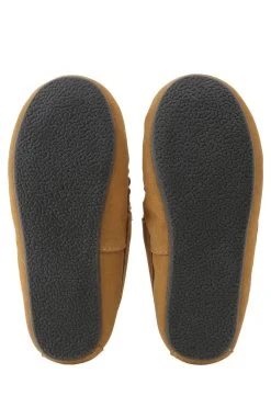 Start Rite Start-Rite Brown Snuggle Bee Suede Moccasin Warm Slippers -Angel & Rocket Shop D72725s7