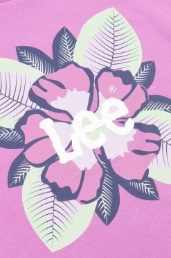 Lee Girls Purple Floral Boxy T-Shirt -Angel & Rocket Shop D72840s3