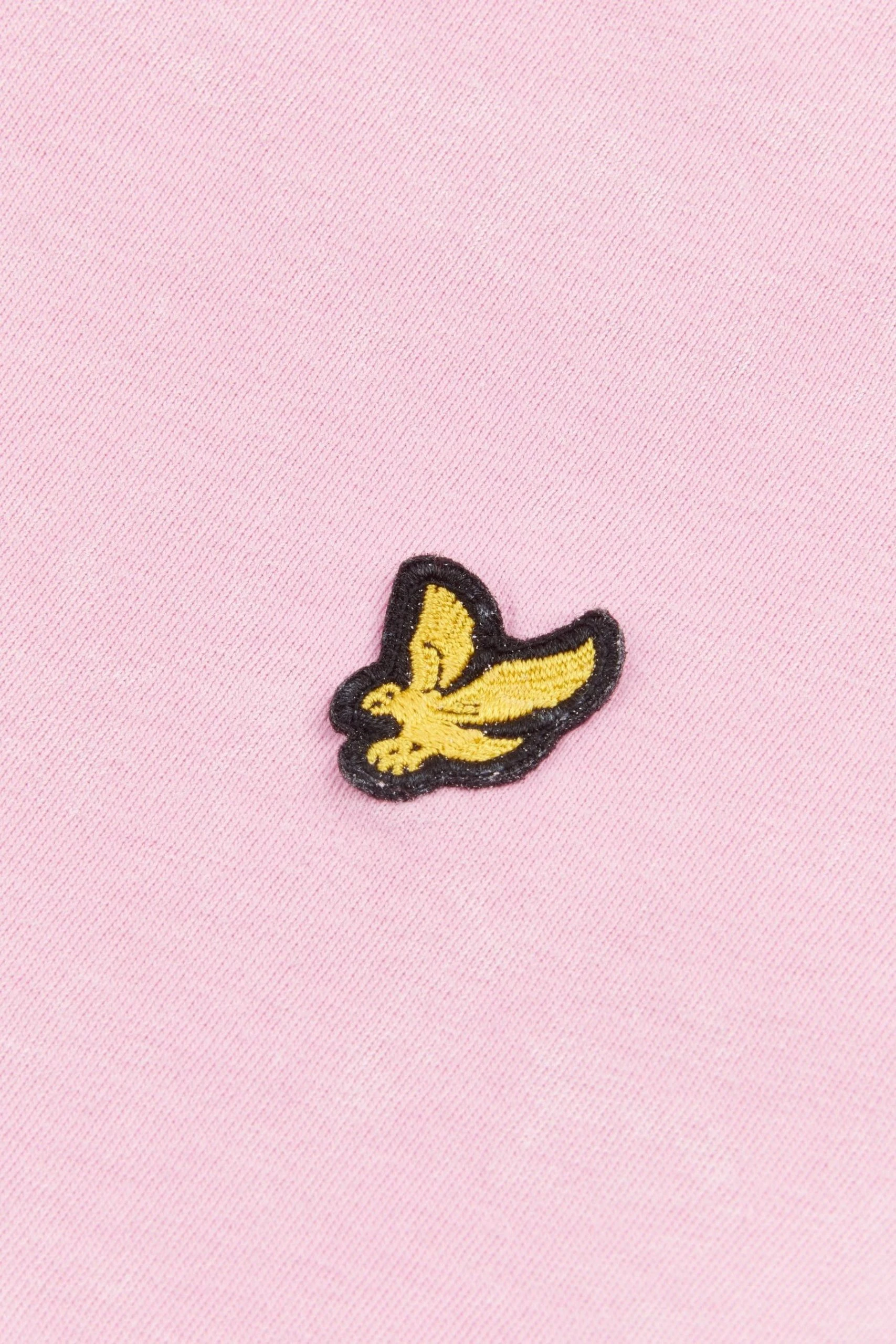 Lyle & Scott Girls Pink Acid Wash Ringer T-Shirt 5 Lyle & Scott Girls Pink Acid Wash Ringer T-Shirt - Image 3