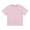 U.S. Polo Assn. Girls Pink Stripe Oversized T-Shirt -Angel & Rocket Shop D73597s