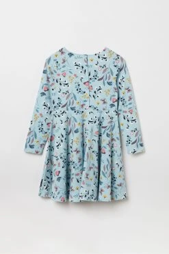 Polarn O. Pyret Blue Organic Floral Print Dress 10 Polarn O. Pyret Blue Organic Floral Print Dress -Angel & Rocket Shop D80 077s4