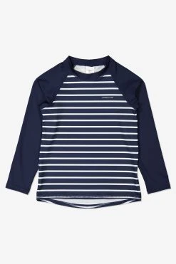 Polarn O. Pyret Blue Striped Sunsafe Rash Vest