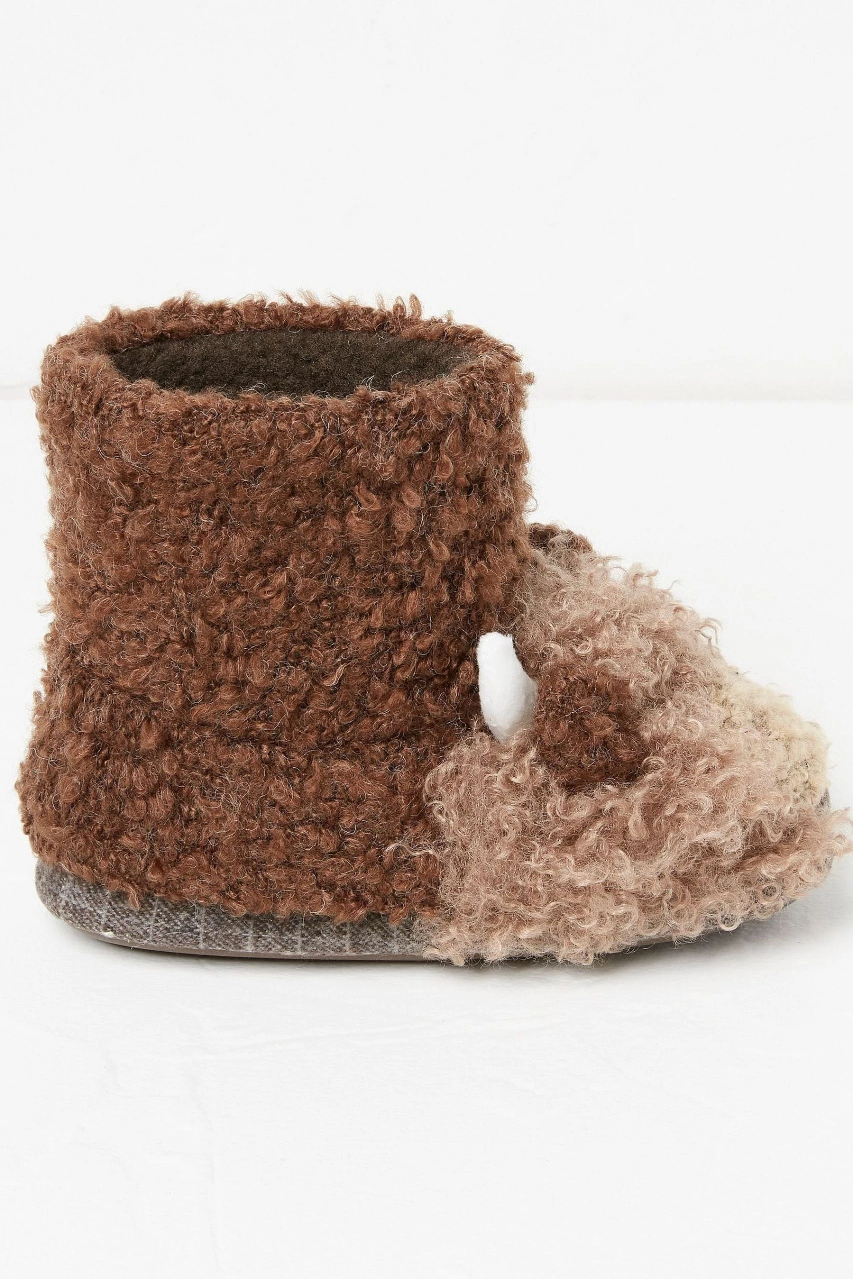 Fat Face FatFace Hamish Brown Cow Slipper Boots 3 Fat Face FatFace Hamish Brown Cow Slipper Boots