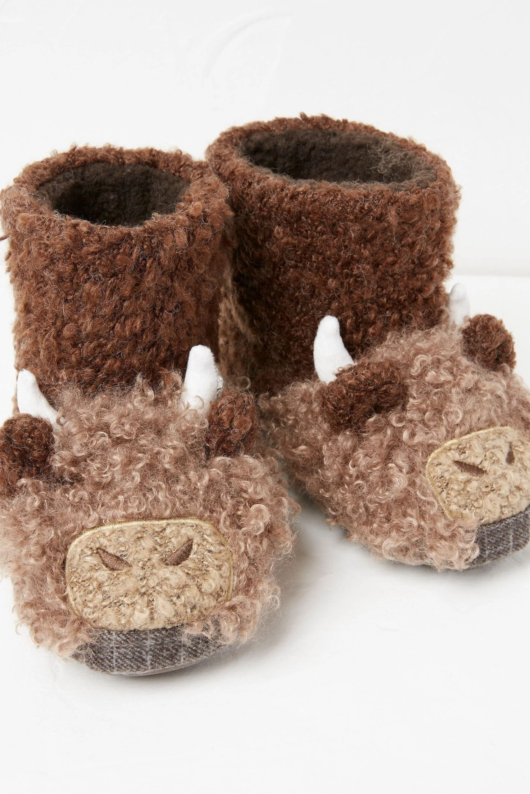 Fat Face FatFace Hamish Brown Cow Slipper Boots 5 Fat Face FatFace Hamish Brown Cow Slipper Boots - Image 3