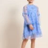 Angel & Rocket Blue Embroidered Boho Dress 2 Angel & Rocket Blue Embroidered Boho Dress -Angel & Rocket Shop D89 057s