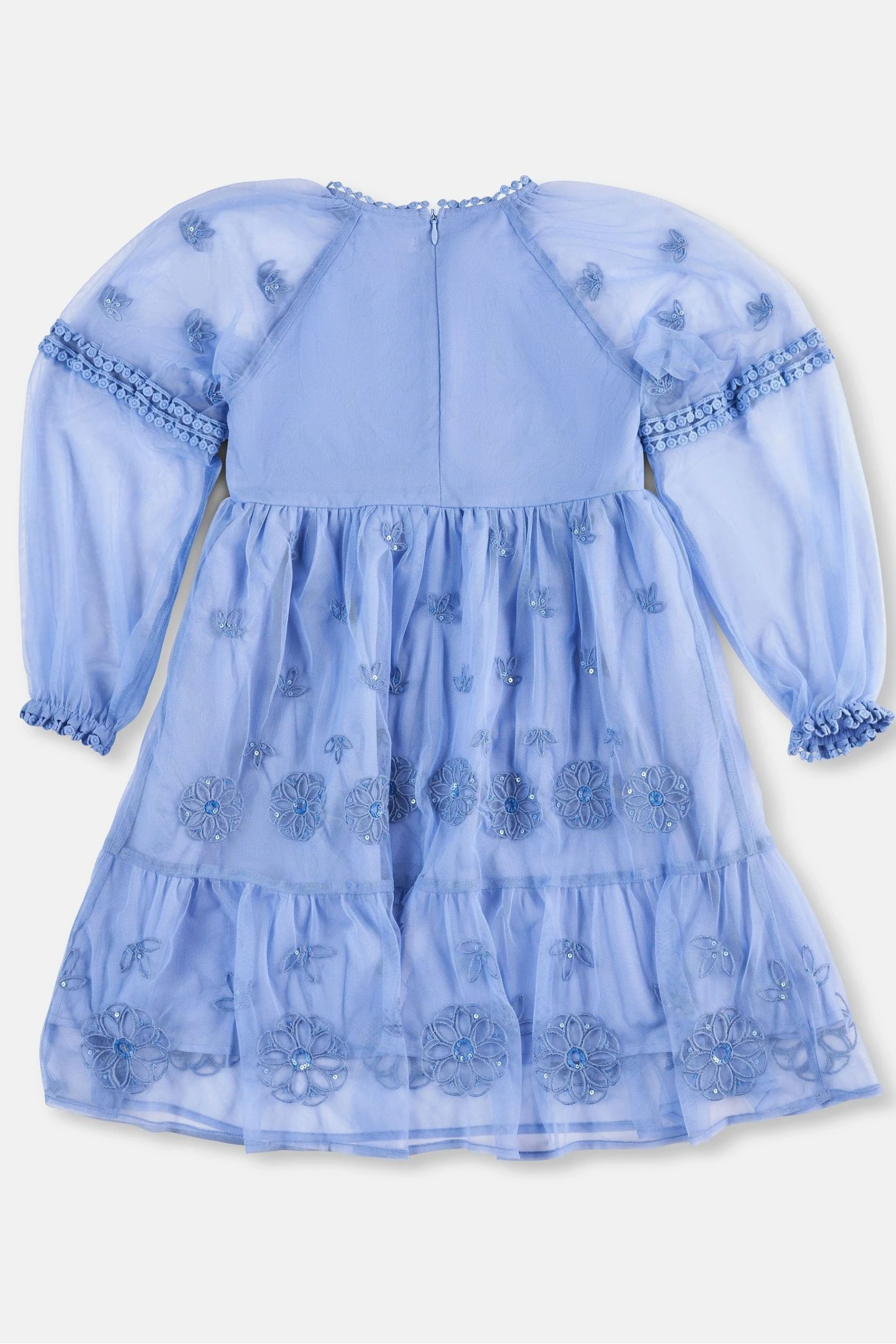 Angel & Rocket Blue Embroidered Boho Dress 5 Angel & Rocket Blue Embroidered Boho Dress - Image 3