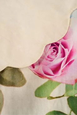 Angel & Rocket Cream Darcy Cape Collar Woven Print Top -Angel & Rocket Shop D89 578s4