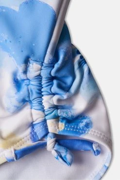 Angel & Rocket Blue Ruffle Shoulder Swimsuit -Angel & Rocket Shop D89037s5