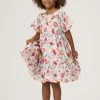 Angel & Rocket Cream Audrey Printed Dress -Angel & Rocket Shop D89055s