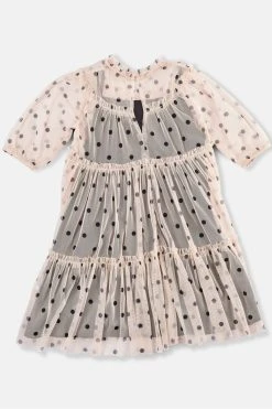 Angel & Rocket Pixie Black Spot Mesh Dress -Angel & Rocket Shop D89086s3