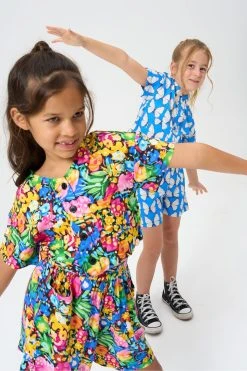 Angel & Rocket Blue Bea Woven Butterfly Top -Angel & Rocket Shop D89101s3