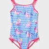 Crew Clothing Company Blue Bright Swimsuit -Angel & Rocket Shop D89391s