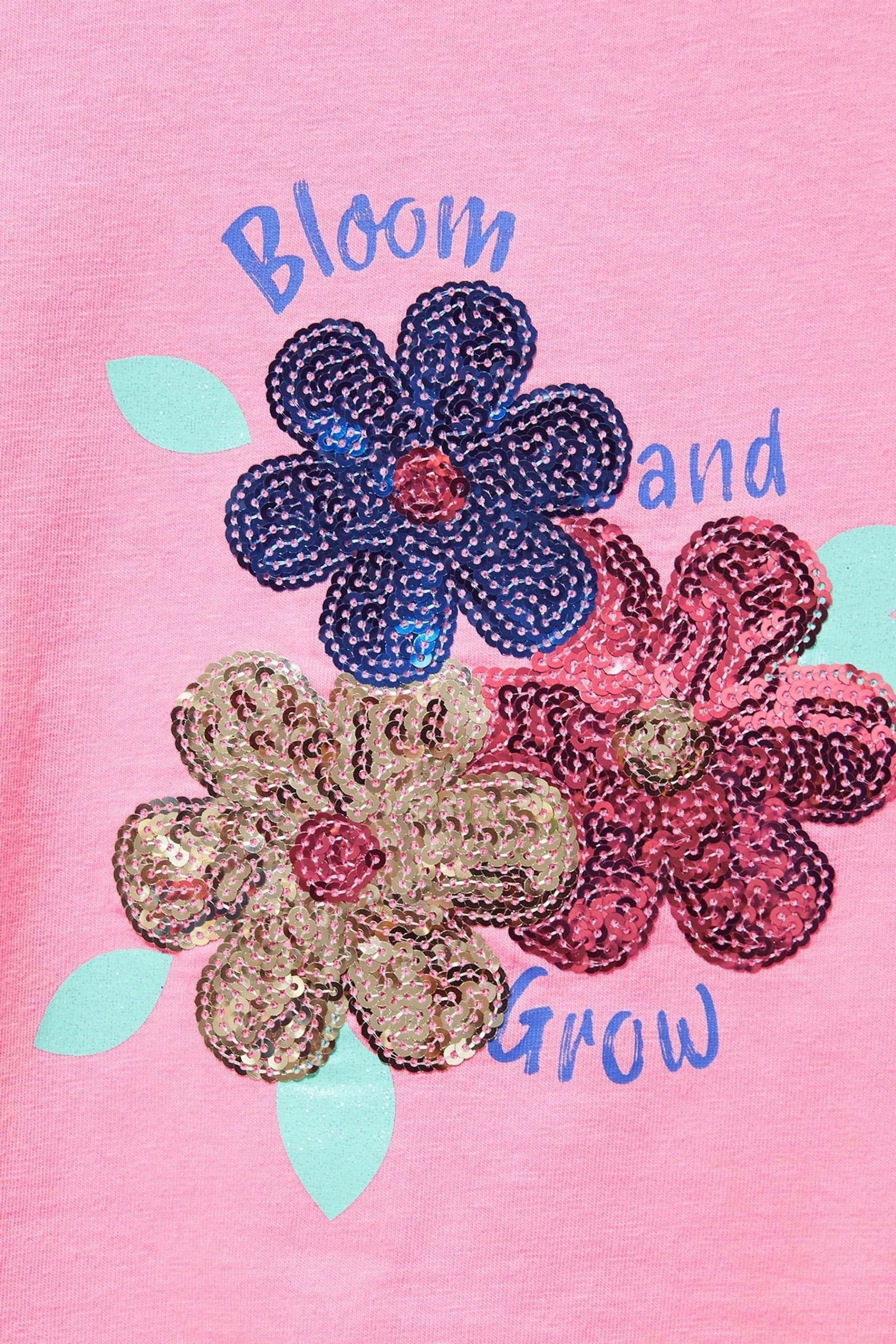 Crew Clothing Company Pink Embellished Cotton Casual T-Shirt 5 Crew Clothing Company Pink Embellished Cotton Casual T-Shirt - Image 3