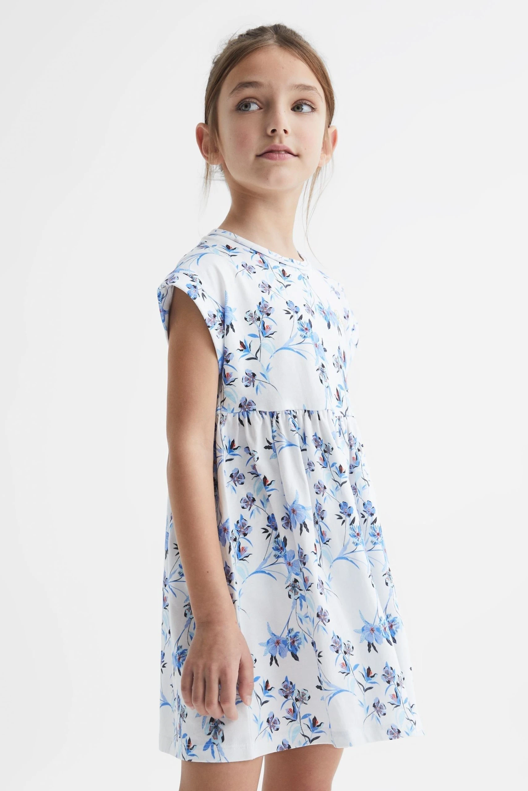 Reiss Dahlia Floral Print Jersey Dress 5 Reiss Dahlia Floral Print Jersey Dress - Image 3