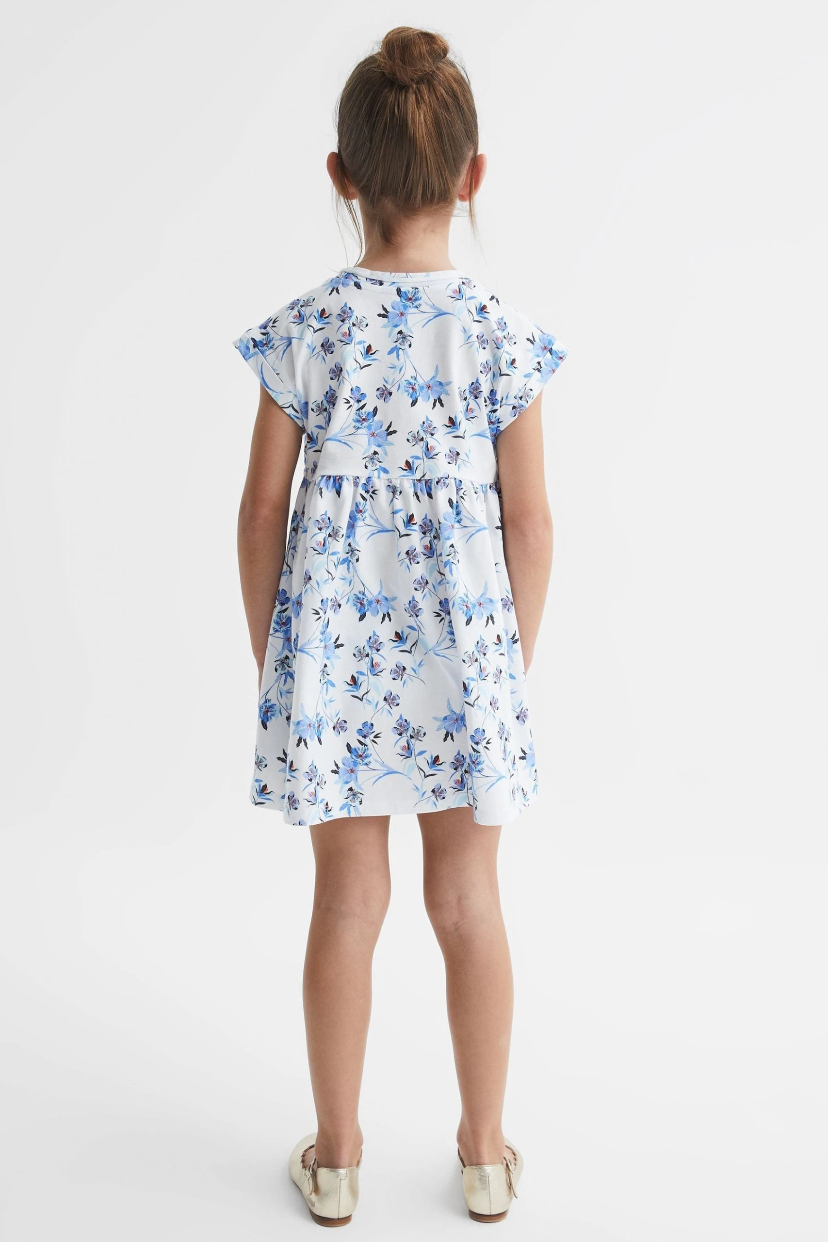 Reiss Dahlia Floral Print Jersey Dress 7 Reiss Dahlia Floral Print Jersey Dress - Image 5