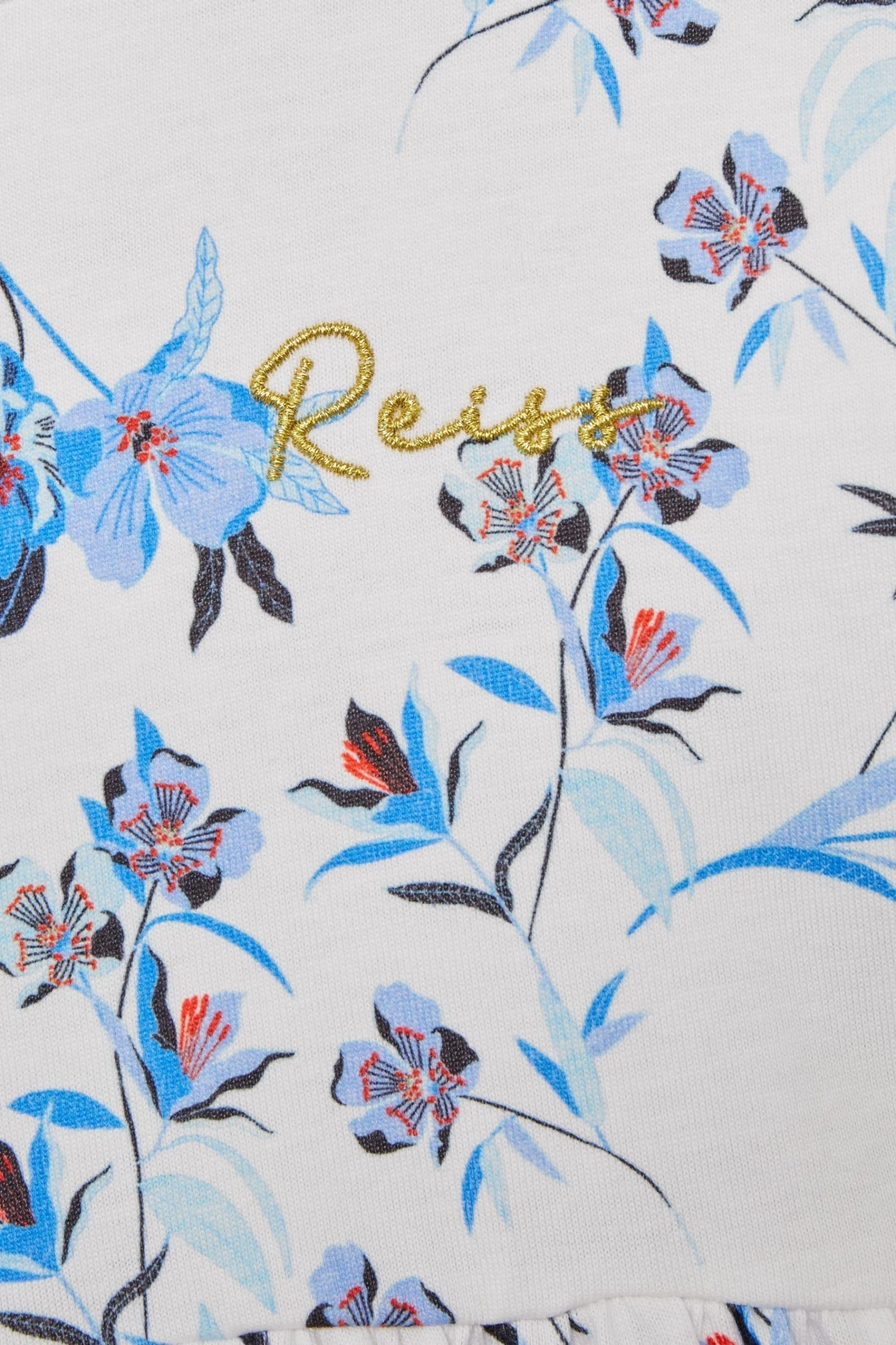 Reiss Dahlia Floral Print Jersey Dress 8 Reiss Dahlia Floral Print Jersey Dress - Image 6