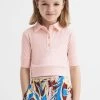 Reiss Eva Cropped Polo Shirt 1 Reiss Eva Cropped Polo Shirt -Angel & Rocket Shop D98 873s