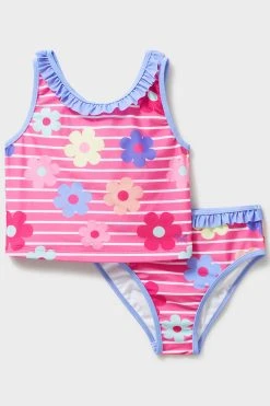 Crew Clothing Company Pink Bright Swimsuit
