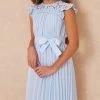 Lipsy Lace Yolk Pleated Occasion Dress -Angel & Rocket Shop K18715s