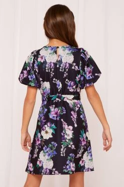 Lipsy Puff Sleeve Wrap Tie Side Occasion Dress -Angel & Rocket Shop K33743s2