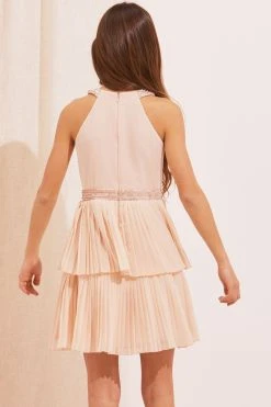 Lipsy Pleated Tiered Occasion Dress -Angel & Rocket Shop K49146s3