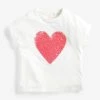 Next Short Sleeve Sequin T-Shirt (3-16yrs) -Angel & Rocket Shop M09698s