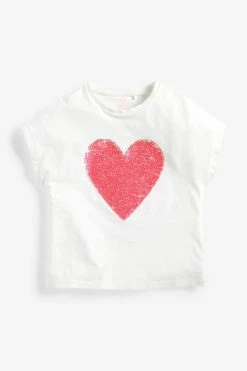 Next Short Sleeve Sequin T-Shirt (3-16yrs)