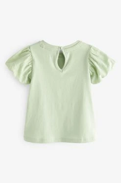 Next Sage Green Unicorn Short Sleeve Cotton T-Shirt (3mths-7yrs) -Angel & Rocket Shop M43 605s5