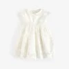 Next White White Christening Baby Dress (0mths-2yrs) -Angel & Rocket Shop M49442s
