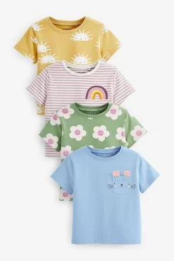 Next Short Sleeve T-Shirts 4 Pack (3mths-7yrs)
