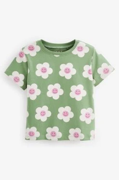 Next Short Sleeve T-Shirts 4 Pack (3mths-7yrs) -Angel & Rocket Shop M50188s3