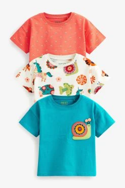 Next Short Sleeve T-Shirts 3 Pack (3mths-7yrs)