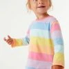 Next Rainbow Stripe Long Sleeve Cotton T-Shirt (3mths-7yrs)