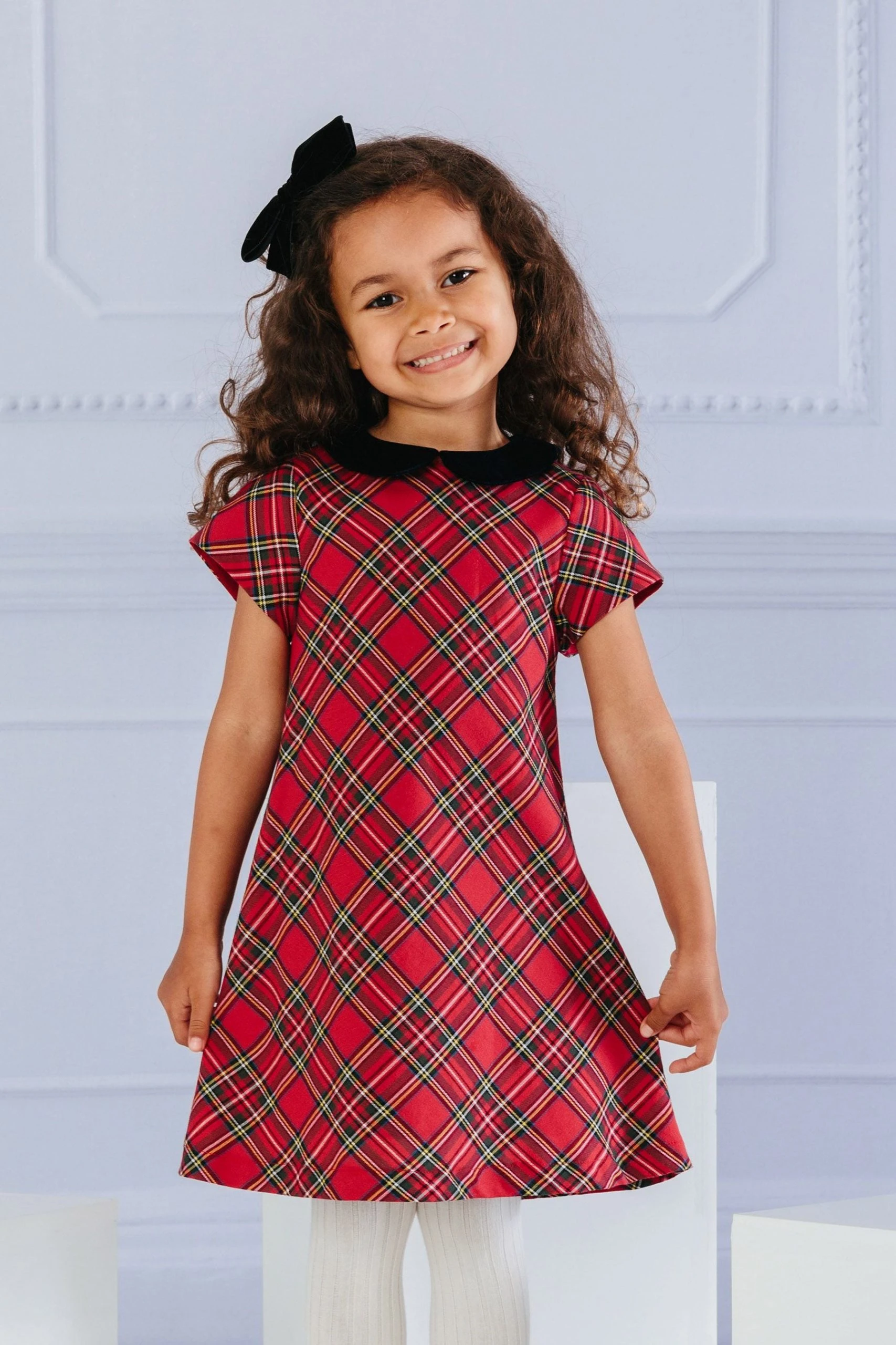 Trotters London Red Madeline Tartan Dress 4 Trotters London Red Madeline Tartan Dress - Image 2