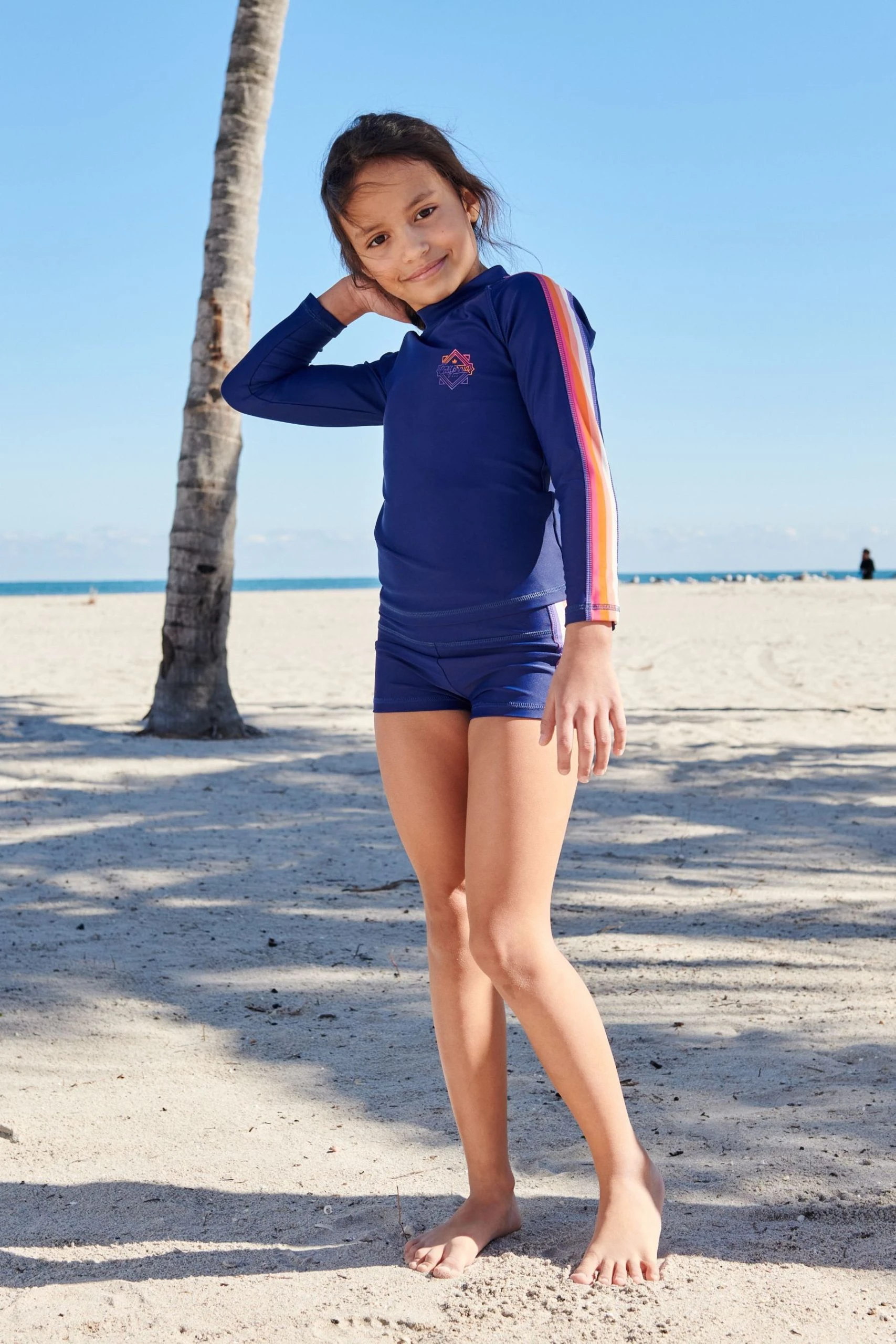 Next Navy Blue/Pink 2 Piece Sunsafe Swim Set (3-16yrs) 3 Next Navy Blue/Pink 2 Piece Sunsafe Swim Set (3-16yrs)