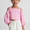 Reiss Brielle Junior Off The Shoulder Crop Top -Angel & Rocket Shop M75 454s